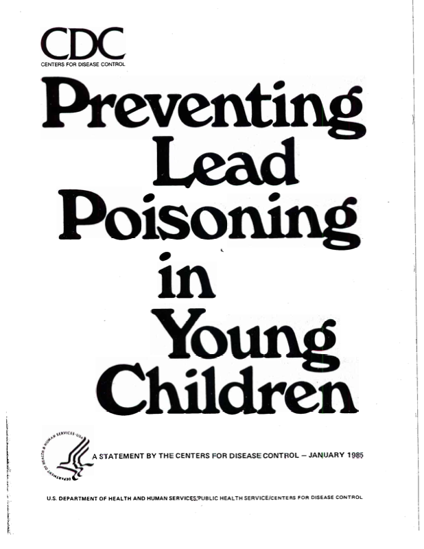 Childhood Lead Poisoning Prevention Guidelines, 1985